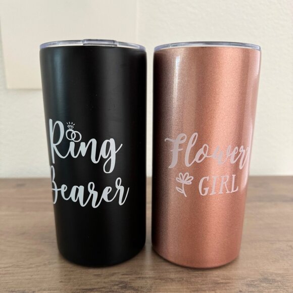 Brand New Flower Girl & Ring Bearer Tumblers – Perfect for Kids - Picture 4 of 4